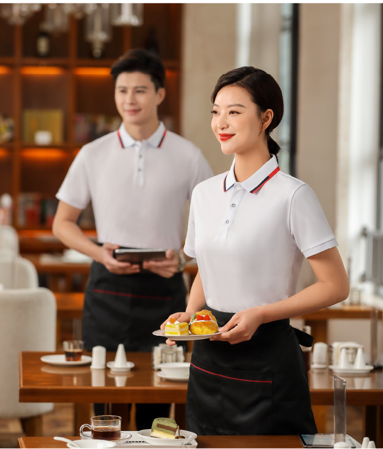 餐飲服務(wù)員工作服 夏季短袖T恤印字的實用性與設(shè)計要點